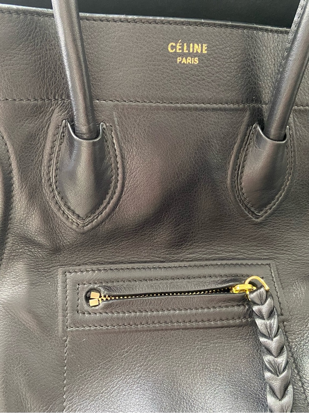 Black leather travel bag - Picture 8 of 8